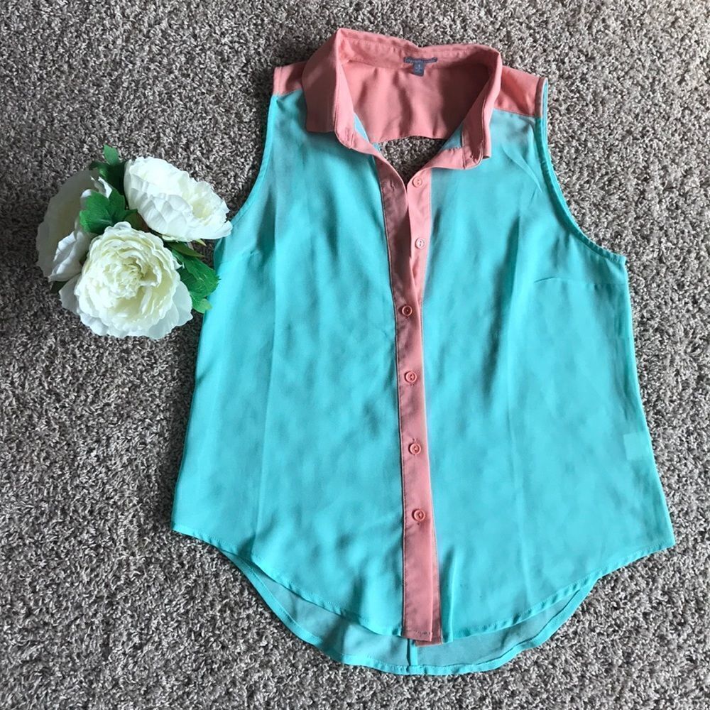 Peach & Teal Tank